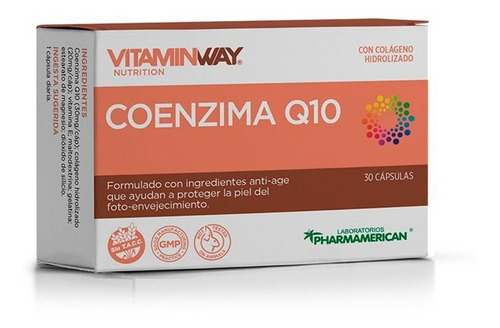 Imagen 2 de 2 de Vitamin Way Coenzima Q10 Antiage Antioxidante Protege Piel