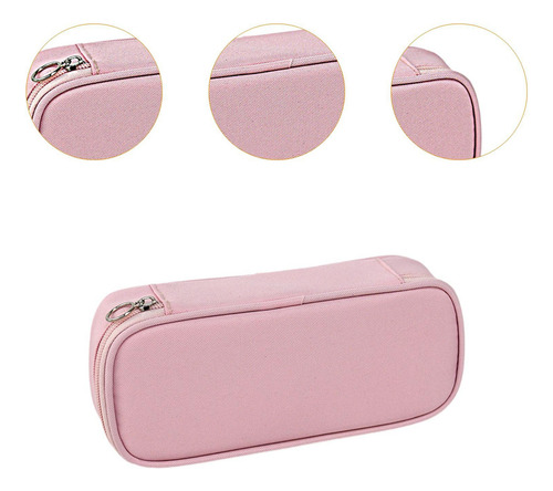0 Case De Lápiz De Oxford, Papelería De Bolígrafo Rosa