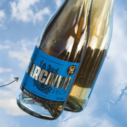 Imagen 7 de 10 de Combo Regalo Aperitivo Vermut Carcamo Blanco Seco Set Copas