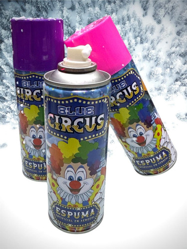 Espuma En Aerosol Blue Circus 285ml X 24 Piezas