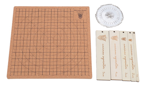 Kit De Tablero De Macramé De 11.8 X 11.8 Pulgadas, Rejillas