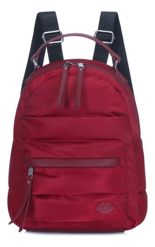 Mochila Las Oreiro Urbana 16429 Color Rojo Diseño Liso 10l