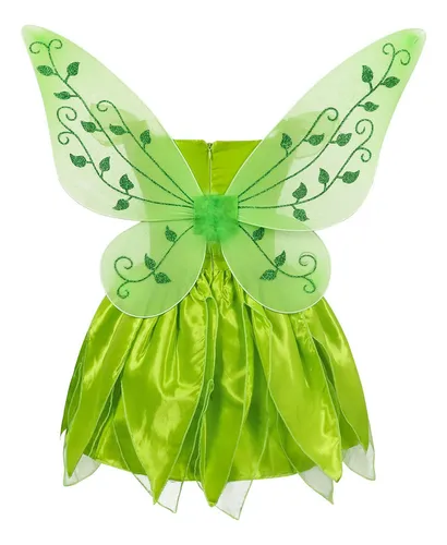 A Juego De 4 Piezas De Vestido De Princesa Tinker Bell Para Ni
