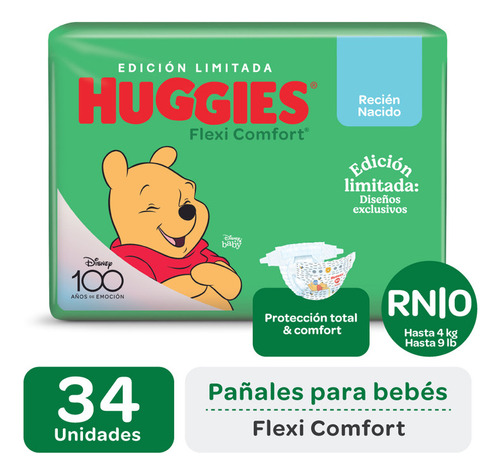 Pañales Huggies Flexi Comfort Rn Edición Limitada
