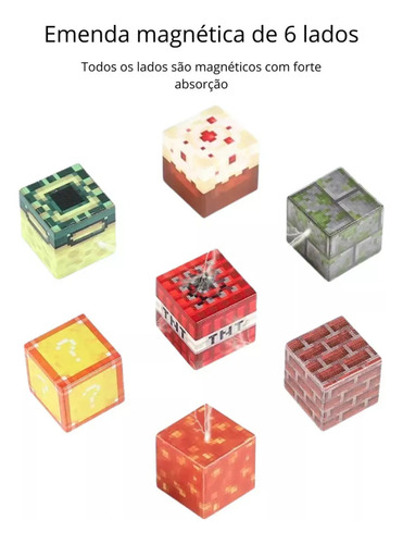 Bloques Magnéticos Minecraft 125 Piezas