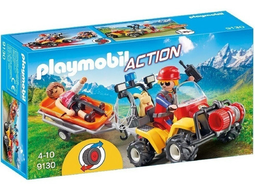 Playmobil Action 9130 Cuatriciclo Rescate De Montaña Intek