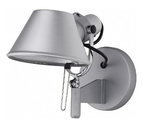 Portatil De Pared Tolomeo, Metal Plateado