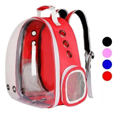 Mochila Mascota Vista Panorámica Premium Perro Gato 12kg.  