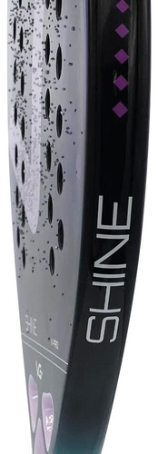 Kit Raquete Beach Tennis Shine 12 K 3 Bolas E Bolsa Vg Plus Cor Roxo