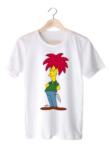 Remera Blanca Los Simpson - Bob Patiño - Serie/peli