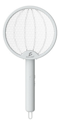 Mata Moscas Eléctrico Recargable 2 En 1 Con Luz Uv Color Blanco Ele-gate