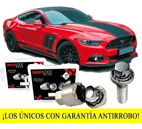 Tuercas Seguridad Galaxylock Mustang 5.0l Coyote V8 2014