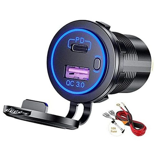 Puerto Usb C Gemcoo De 12 V, Cargador De Coche Usb C Pd 30 W