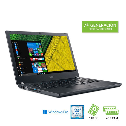 Portátil Acer Tmp449-g2-m-32m5-es Core I3 7100u 4gb 1tb