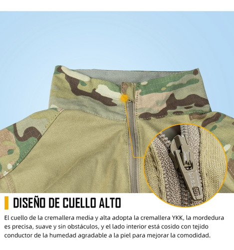 Camisa Playera Táctico G4 Manga Larga Codal Juego Militar
