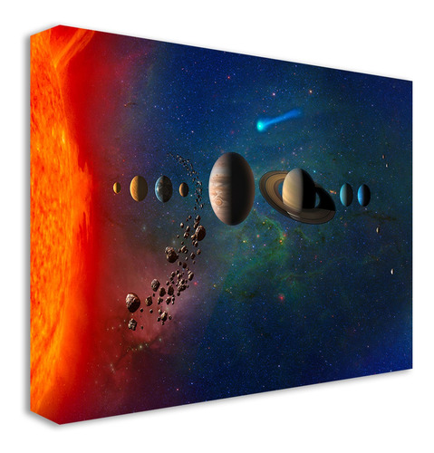Cuadro Canvas Universo Galaxia Estrellas Planetas Arte108