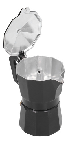 Cafetera Negra Negra, 150 Ml, 3 Tazas, Percoladora De Alumin