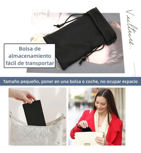 Bolsa De Gafas Para Lentes De Tela De Microfibra, 100 Unidad