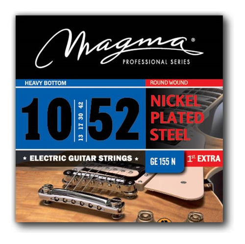 Encordado Guitarra Electrica Magma Nickel .010 Ge155n