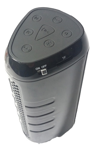 Imagen 4 de 10 de Corneta Portatil Inalambrica Aux Tf Luces Estereo Led Axxis