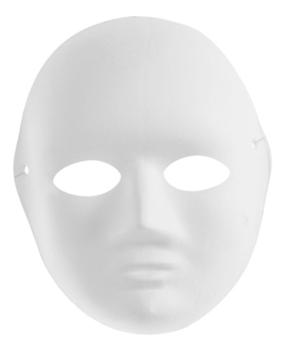 Máscara De Pintura Blanca De Cara Completa Para Disfraz De M