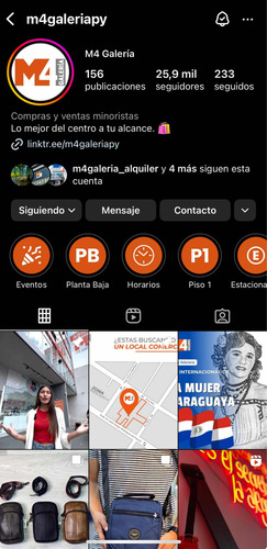 Venta/permuta Locales Comer En Galería M4 Asuncion Paraguay