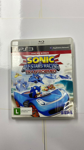 Sonic All-stars Racing Transformed - Midia Fisica Ps3