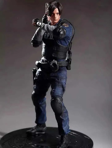 Leon Resident Evil 2 Action Figure 32cm Estatua Colecionavel