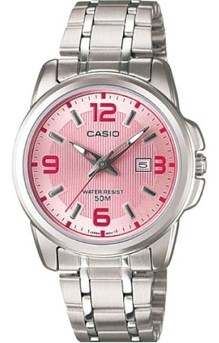 Reloj Casio Ltp1314 Mujer Fechador Rosa 