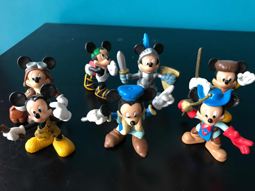 7 Juguetes Vintage Mcdonalds O Sonrics Disney Mickey Mouse