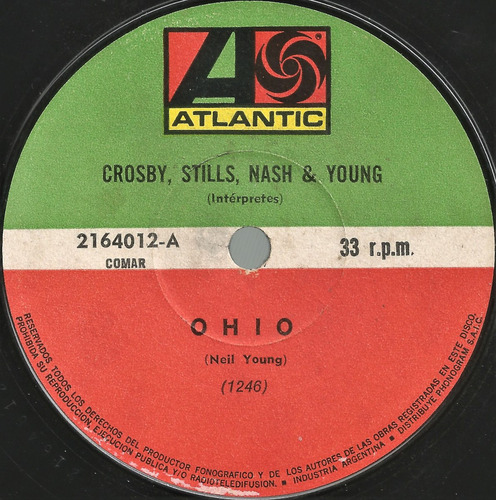 Crosby, Stills, Nash & Young / Ohio - Simple Vinilo