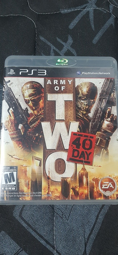 Jogo De Ps3 Army Of Two 40 Day Semi-novo Completo (Usado)