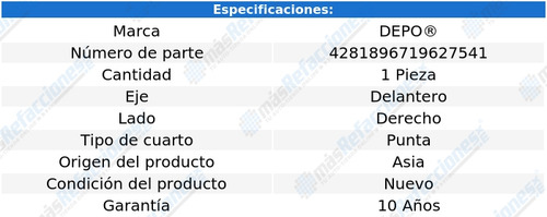 (1) Cuarto Punta Del Der Depo P/ Isuzu Elf 200 18_22