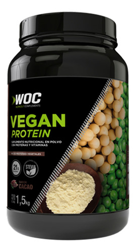 Vegan Protein Woc Cacao 1,5 Kgs.