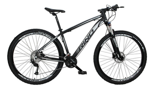 Bicicleta Aro 29 Rino Everest 27v - Alivio - 7.0 Cor Preto/prata Tamanho Do Quadro 21