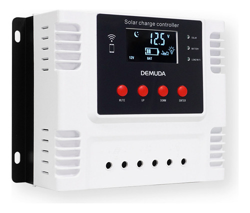 Controlador Carga Solar Pwm 12v/24v Pantalla Led App Móvil -