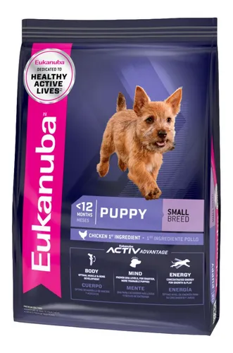 Alimento Eukanuba Small Breed Puppy Small para perro cachorro de raza pequeña sabor mix de 3 kg