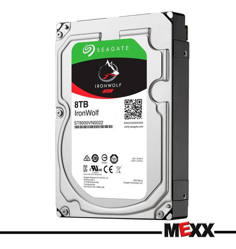 Disco Rigido Seagate Ironwolf 8tb 256mb 7200rpm 1