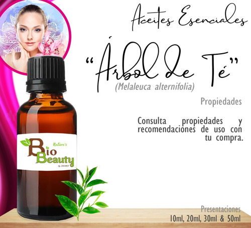 Aceite Esencial Árbol De Té 10ml Aromaterapia 