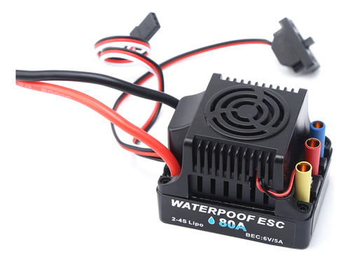 Controlador Eléctrico Esc 2-4s Sin Escobillas De 80 A, Enchu