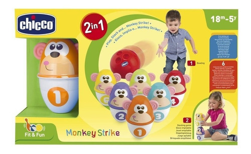 Little Monkey Bowling - Chicco - Monkey Strike Animals