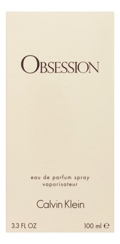 Calvin Klein Obsession Perfume Para Mujer - 100 Ml