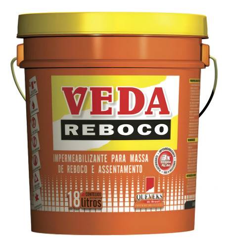 Veda Reboco 18lt Queveks Impemeabilizante Reboco
