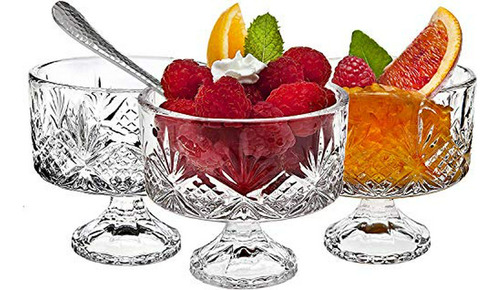 Juego De 16 Tazones De Postre Le'raze De Cristal Para Degust