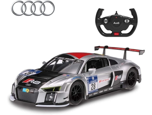 Audi R8 Lms Radio Control Rastar 1/14 De Carrera Luz Enorme