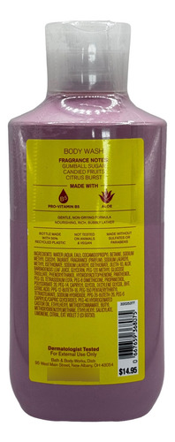 Bath And Body Works Gel De Ducha Aroma Chicle Bubblegum Pop