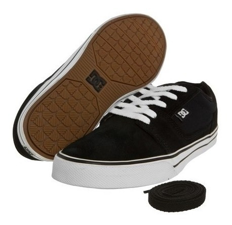 Tênis Dc Shoes Tonik S Classic Preto 302890 2 Cadarços