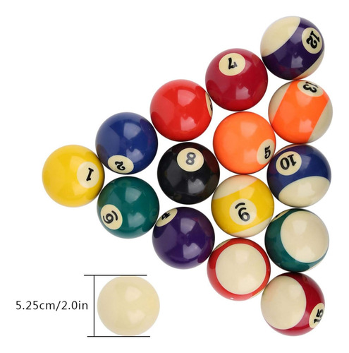 Bola De Billar, 16 Piezas Bola De Billar Juego Completo 2 Pu