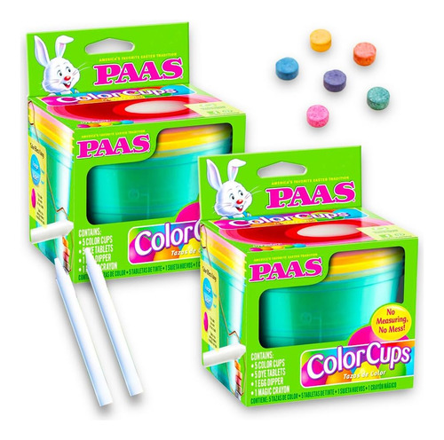 Paas Easter Huevo Color Copas 2 Paquete (kit De Decoración D