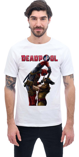 Playera Deadpool Vs Wolverine Diseño 03 Superheroes Beloma